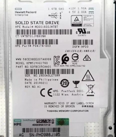 HP 1.6TB P04174-003SAS SSD